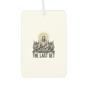 Vintage Religious DJ The Last Set Shirt Design_1 Car Air Freshener