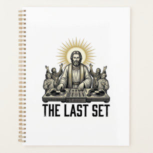 Vintage Religious DJ The Last Set Shirt Design_1 Planner