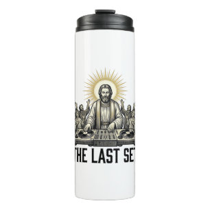 Vintage Religious DJ The Last Set Shirt Design_1 Thermal Tumbler