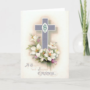 Vintage Religious Easter Card