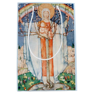 Vintage Religious Easter  Medium Gift Bag