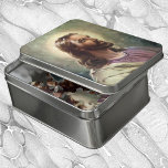 Vintage Religious, Jesus Christ Portrait with Halo Jigsaw Puzzle<br><div class="desc">Vintage illustration religion profile portrait design featuring Jesus Christ. Head of Christ. This peaceful design shows a young religious man,  Jesus,  has a beard and is wearing a holy robe,  his head is surrounded by an aura,  a glowing halo.</div>
