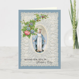 Vintage Religious Virgin Mary Mothers Day Holiday 