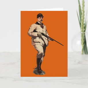 Vintage Remington Shotgun Sportsman Greeting Card