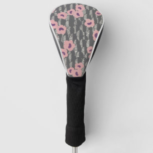 Vintage René Crevel French Art Deco Pink Floral Golf Head Cover