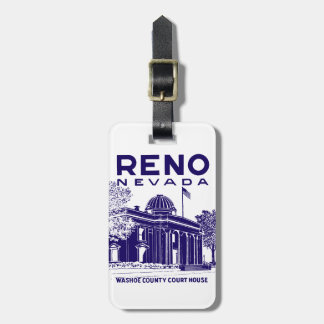 Vintage Reno Nevada Luggage Tag