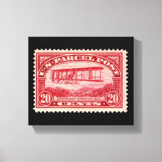 Vintage Replica US Postage Stamp, Air Mail Canvas Print