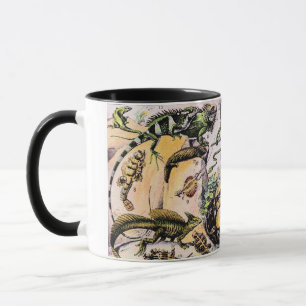 Vintage Reptiles Illustration by Adolphe Millot  Mug