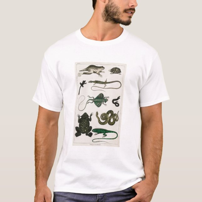 Vintage Reptiles Snake Lizard T-Shirt (Front)