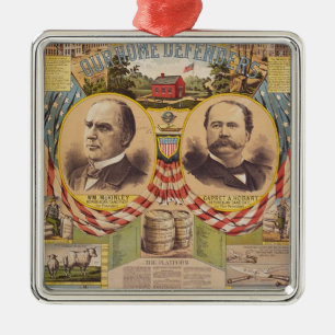 Vintage Republican Party Presidential Campaign Metal Tree Decoration