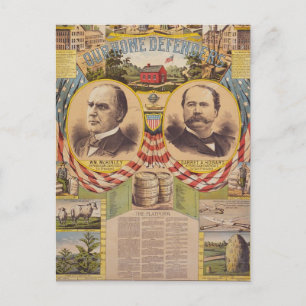 Vintage Republican Party Presidential Campaign Postcard