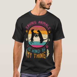 Vintage Rescue Adopt Saving Animals Adoption T-Shirt