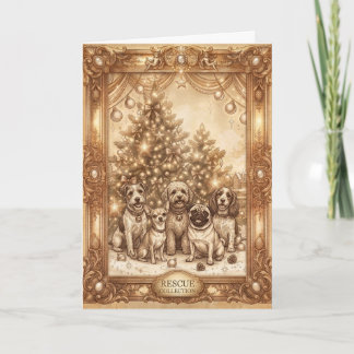 Vintage Rescue Dogs The Smalls Collection Holiday Card