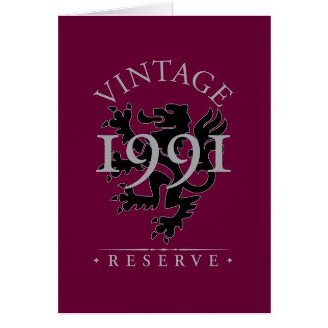Vintage Reserve 1991 (Front)