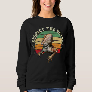 Vintage Respect The Beard Bearded Dragon Sweatshirt