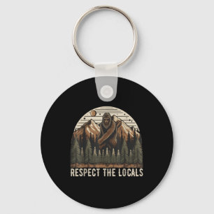 Vintage Respect The Locals Hiking Camping Climbing Key Ring