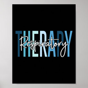 Vintage Respiratory Therapy Nurse Apparel Uni-adul Poster