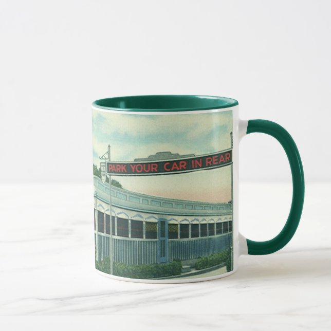 Vintage Restaurant, Retro Rhinebeck Roadside Diner Mug (Right)