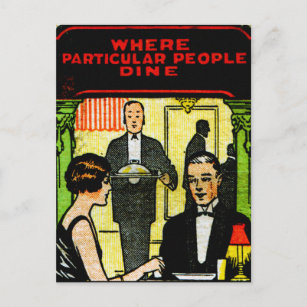 Vintage Restaurants "Where Particular People Dine" Postcard