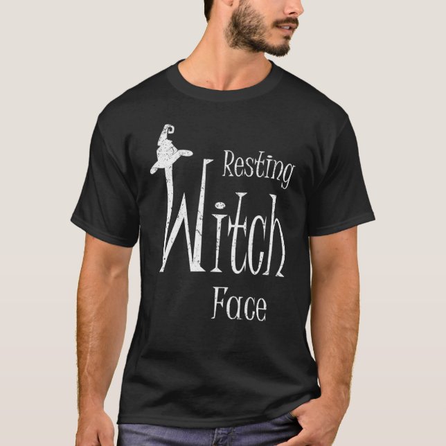 Vintage Resting Witch Face T-Shirt (Front)