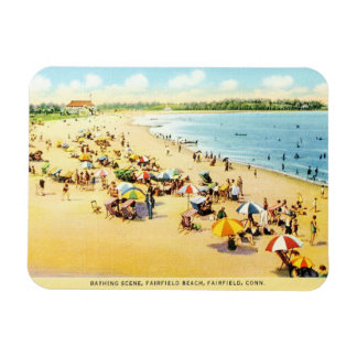 Vintage Restoration Connecticut Beach Magnet