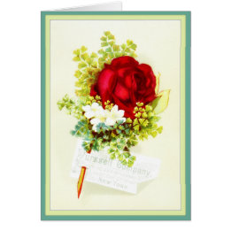 Vintage Restoration Rose Advertisement Card