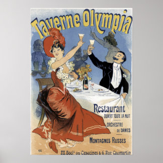 Vintage Resturant Poster
