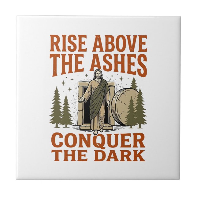 Vintage Resurrection Cave Quote Engraving Shirt De Tile (Front)
