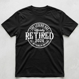 Vintage Retired 2026 Not My Problem Anymore T-Shirt