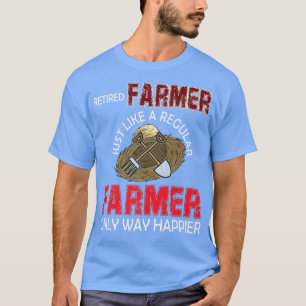 Vintage Retired Farmer Definition Farmer Only Happ T-Shirt