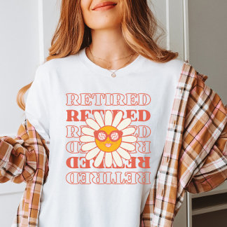 Vintage Retired, Retro Retirement Party Womens T-Shirt