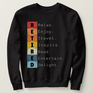 Vintage Retirement 2025 For Retired Funny Sweatshirt