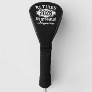 Vintage Retirement 2026 for Retired Men And Women Golf Head Cover