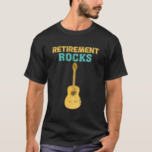 Vintage Retirement Rocks Guitar Old Man T-Shirt