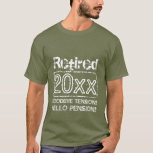 Vintage retirement t shirts for retired men