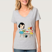 Vintage Retro 1950 Kitsch Girl Loves Her Dog