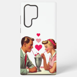 Vintage/retro 1950s malt shop Valentines Samsung Galaxy Case