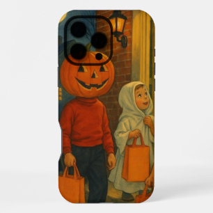 Vintage/retro 1950s trick or treating Halloween iPhone 16 Pro Max Case
