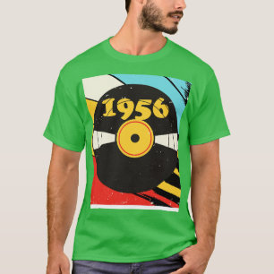 Vintage Retro 1956 Birthday Shirt Vinyl Music