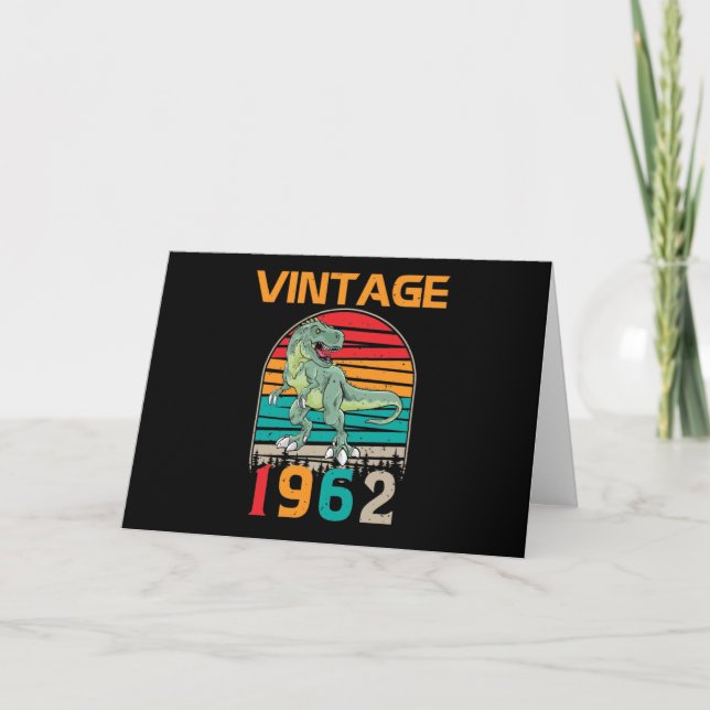 Vintage Retro 1962 Birthday Card (Front)