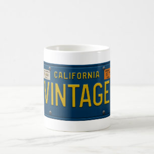 Vintage - Retro 1969 California License Plate Coffee Mug