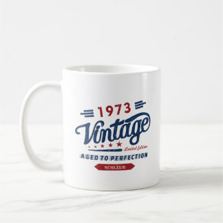 Vintage Retro 1973 Limited Edition Birthday Gift Coffee Mug