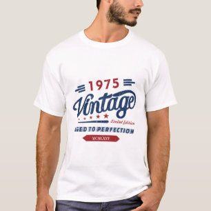 Vintage Retro 1975 Limited Edition Birthday Gift T-Shirt