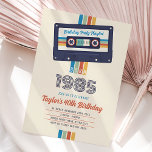 Vintage Retro 1985 Birthday Invitation, 40th Invitation<br><div class="desc">Celebrate a milestone birthday in total retro style with this fun and colourful "Born in 1985" invitation! Designed with bold vintage stripes, a classic cassette tape, and playful typography, this 40th birthday invite brings all the throwback vibes of the '80s. Whether you're throwing a surprise party, a backyard bash, or...</div>