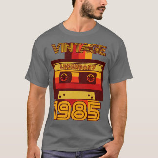Vintage Retro 1985 Legendary Cassette Tape T-Shirt