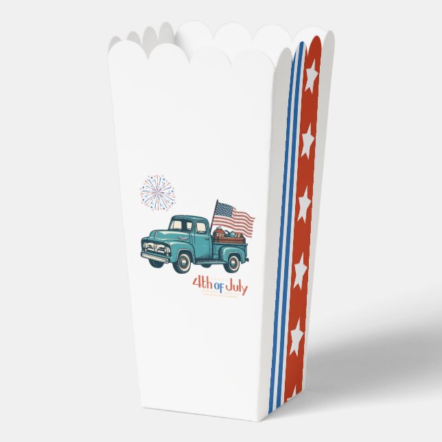 Vintage/retro 4th of July Favour Box (Front)
