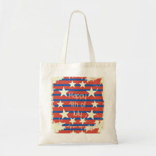 Vintage Retro 4th of July  Tote Bag