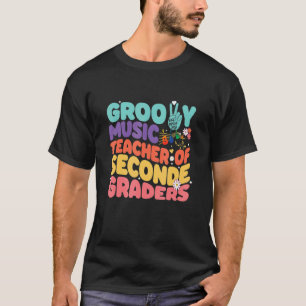 Vintage Retro 60s 70s Groovy Music Teacher of Seco T-Shirt