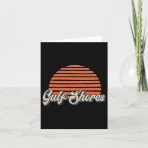 Vintage Retro 70s 80s Gulf Shores Alabama Card