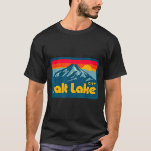 Vintage retro 70s 80s salt lake city utah mountain T-Shirt
